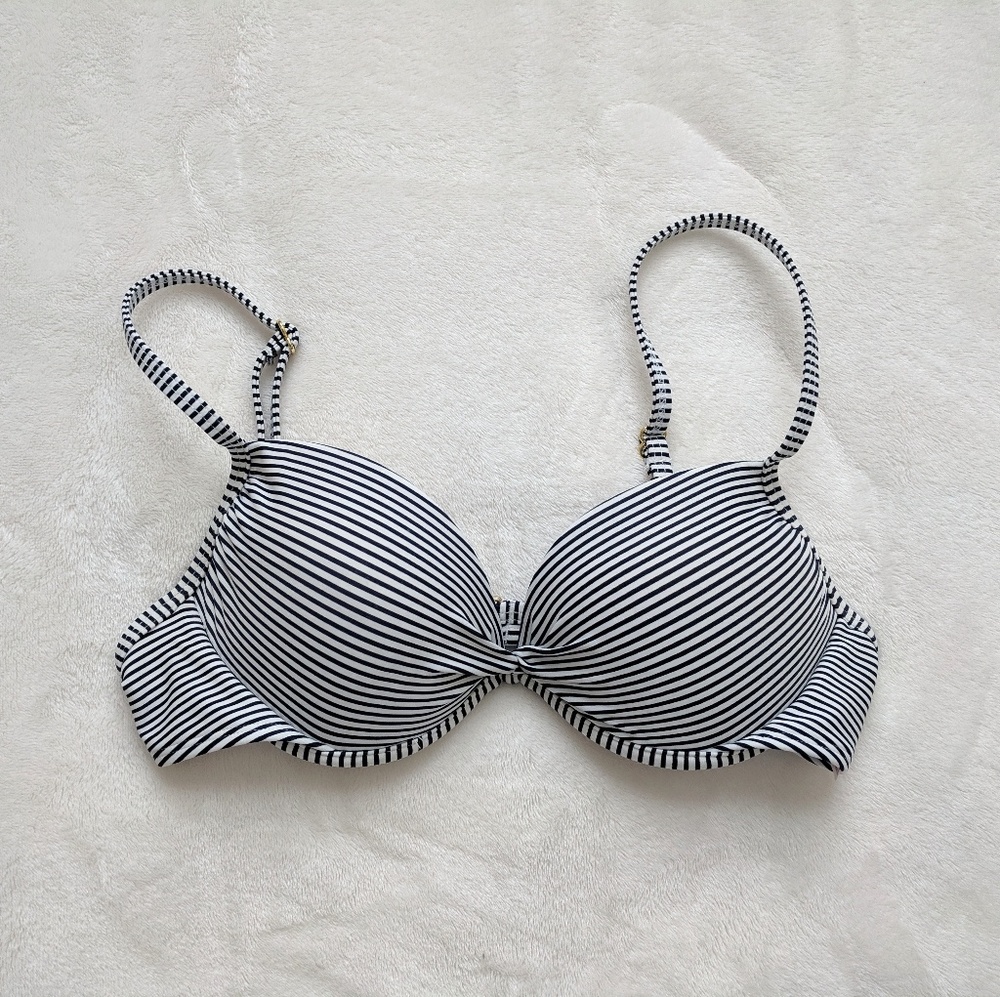 stripped top swimsuit piece